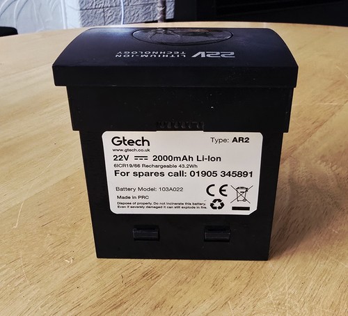 Gtech airram mk2 ar2 - gtech, 22v